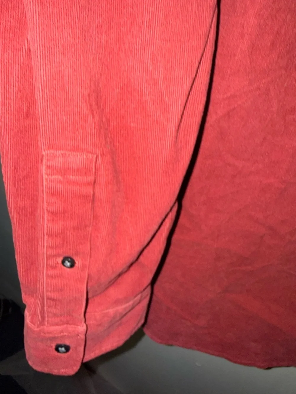 Bonobos Men’s Slim Stretch Corduroy Button Down Shirt  Burgundy Retro  Sz Medium